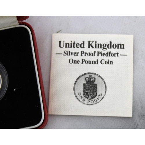 275 - Royal Mint UK Silver Proof Piedfort One Pound Coin Boxed