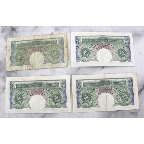 276 - Four One Pound Notes - Cashiers MAHON, BEALE & OBRIEN