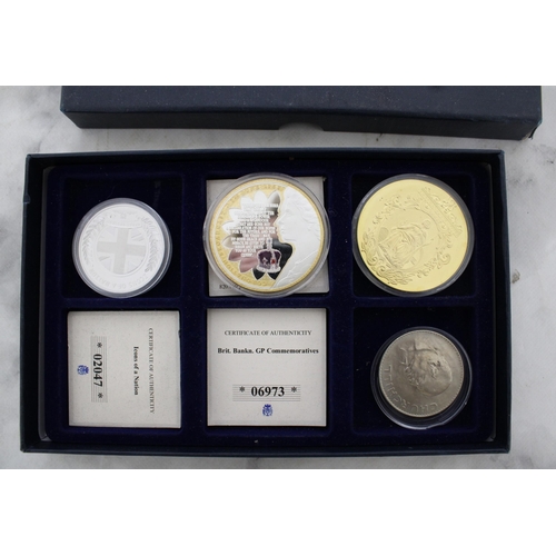 282 - Selection Of Collectable Coins In a case. Two with Certificates