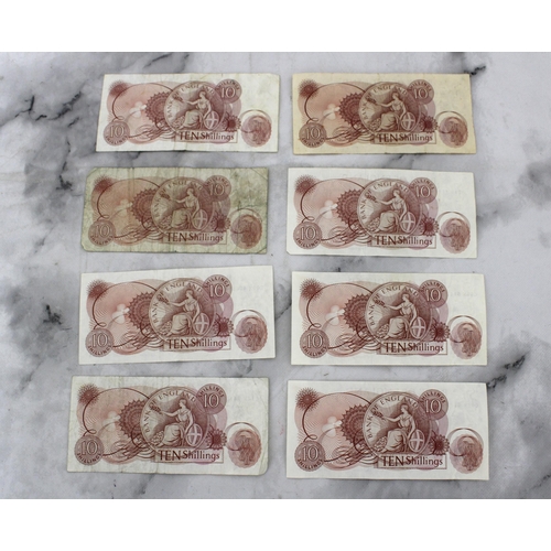 285 - Selection Of Ten Shillings Bank Notes