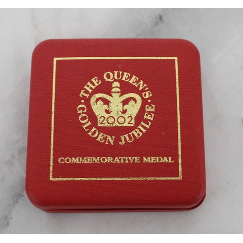 306 - 2002 The Queens's Golden Jubilee Commemorative Medal Boxed