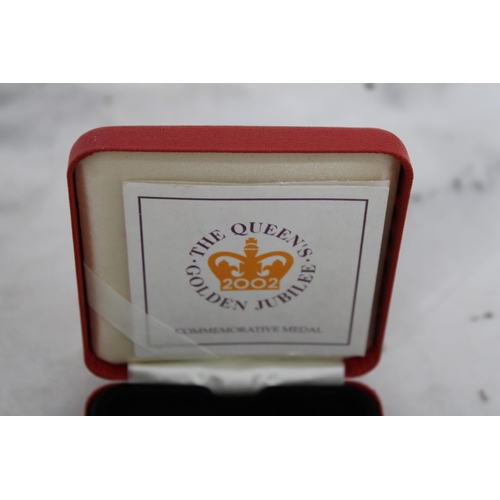 306 - 2002 The Queens's Golden Jubilee Commemorative Medal Boxed