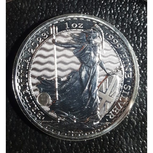 550 - 2023 ERII Silver Britannia £2 1oz Coin