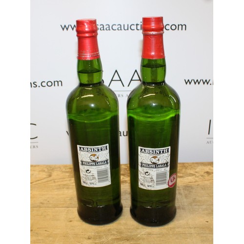 155 - Two Bottles of Philippe Lasala Absinth - 100cl - 50% Vol

Collection Only