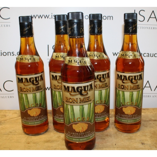 166 - Five Bottles of Magua Ron Miel Caribbean Rum - 70cl Bottles

Collection Only