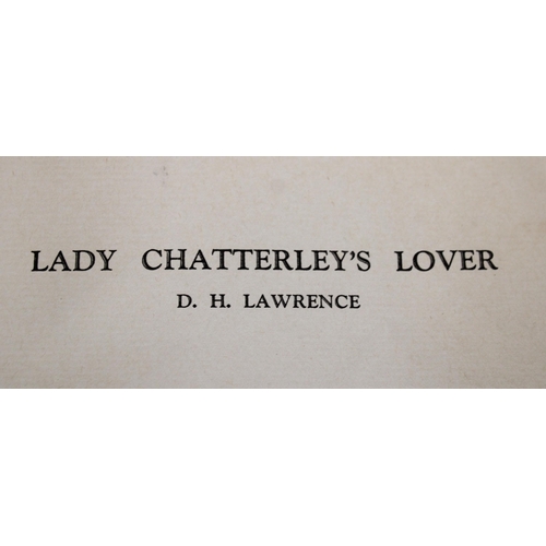 29 - Lady Chatterley's Lover By D.H.Lawrence Hardback Book
This Edition Was Limited To Five Hundred Copie... 