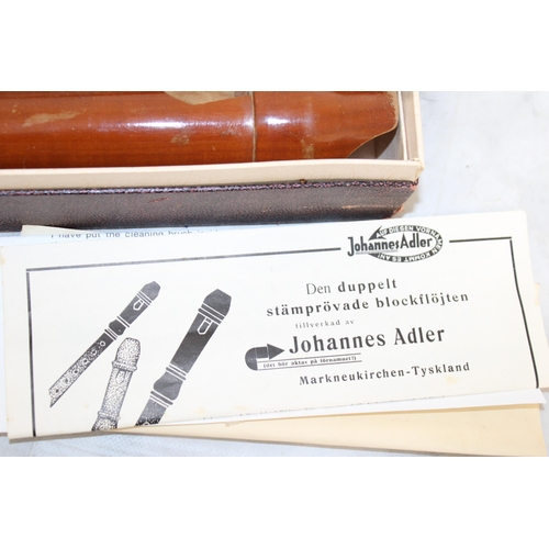 17 - Two Boxed Musical Instruments Inc- Adler Recorder Made In Germany & Violin BLESSING Made In China
Bo... 