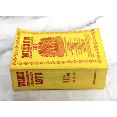 635 - WISDEN 1976 113TH EDITION CRICKETERS ALMANACK BOOK