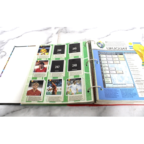 637 - World Cup 90 Folder Containing Collection Of Collectable Sticker Magazines Etc