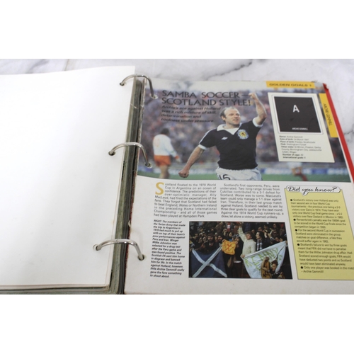 637 - World Cup 90 Folder Containing Collection Of Collectable Sticker Magazines Etc