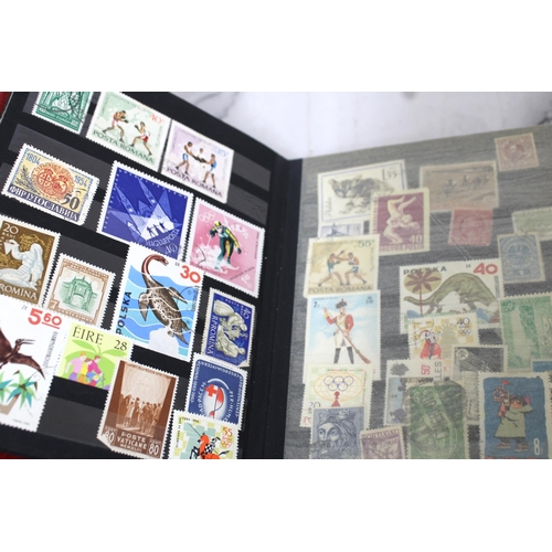 645 - Collection Of Collectable Stamps In Album/Cigarette Cars/Post Cards