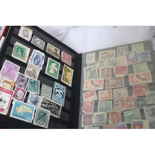 645 - Collection Of Collectable Stamps In Album/Cigarette Cars/Post Cards