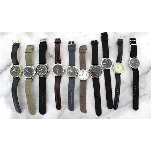 623 - Eaglemoss Collections Military Replica Watches Collection Of Ten