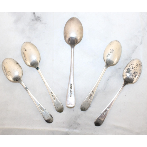 555 - Five Hallmarked Spoons Weight-60g