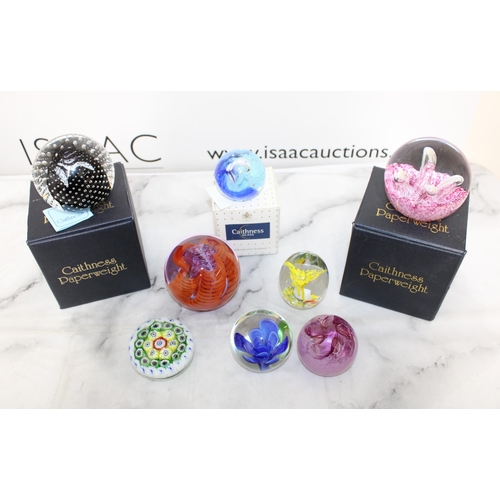 47 - Caithness Glass Paperweights & Others Some Boxed/Unboxed