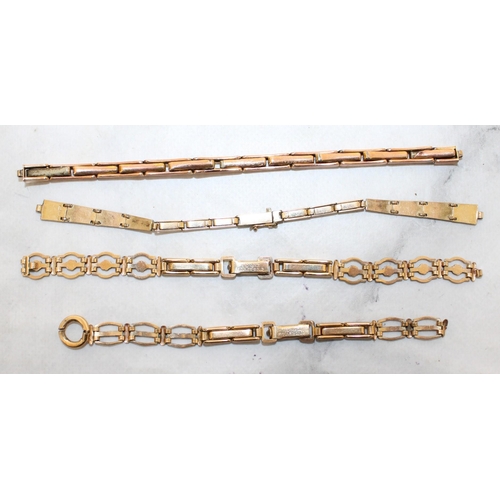 592 - Rolled Gold/Plated Bracelet Watch Straps