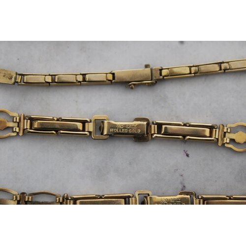 592 - Rolled Gold/Plated Bracelet Watch Straps