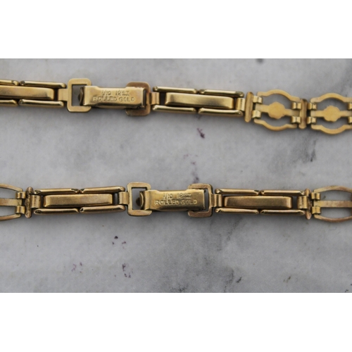 592 - Rolled Gold/Plated Bracelet Watch Straps