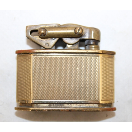 594 - Karl Weiden 9ct Gold Cased Brass Lighter 37.8g-27g Without Base