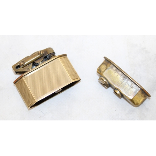 594 - Karl Weiden 9ct Gold Cased Brass Lighter 37.8g-27g Without Base