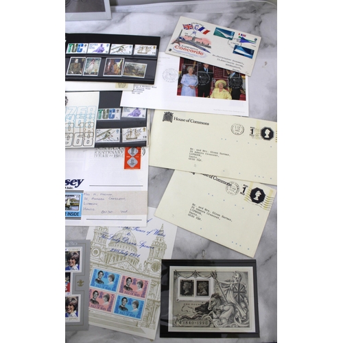 648 - Collection Of First Day Covers /Stamps/Coins Etc