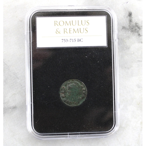 330 - Three Collectable Coins Inc-
Romulus & Remus 753-715 BC
Set 1 The Invasion Of Britain
Set 2 Roman Co... 