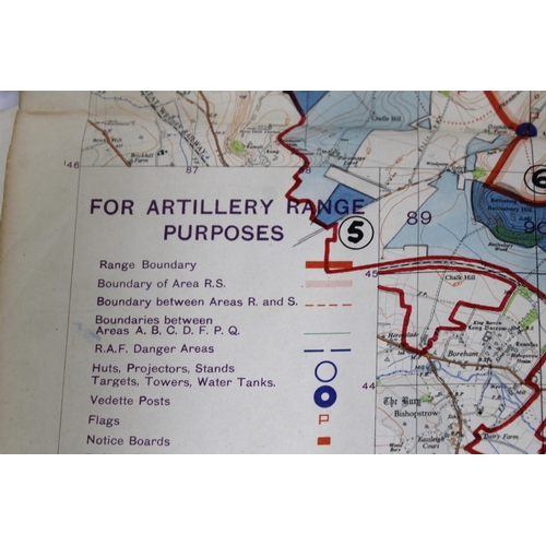 190 - Quantity Of Maps issues by Ordnance Survey /UK Military Not To Be Published Etc from 1940s