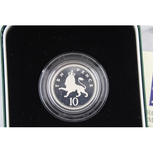 350 - Royal Mint 1992 Silver Proof Piedfort Ten Pence Coin Boxed