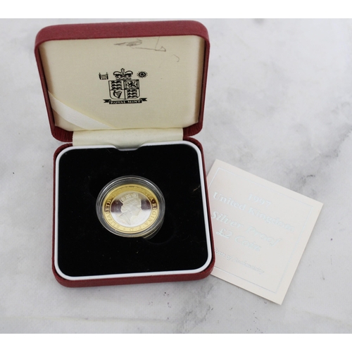 429 - Royal Mint 1997 UK Silver Proof £2 Coin Boxed