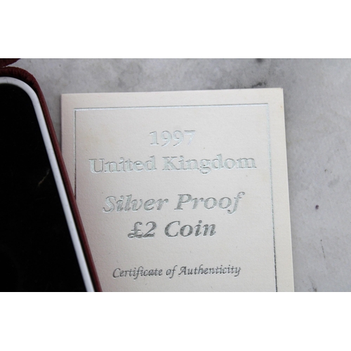 429 - Royal Mint 1997 UK Silver Proof £2 Coin Boxed