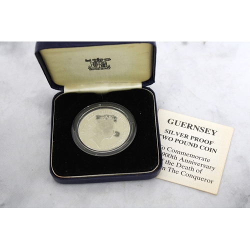 437 - Royal Mint Guernsey Silver Proof Two Pound Coin 