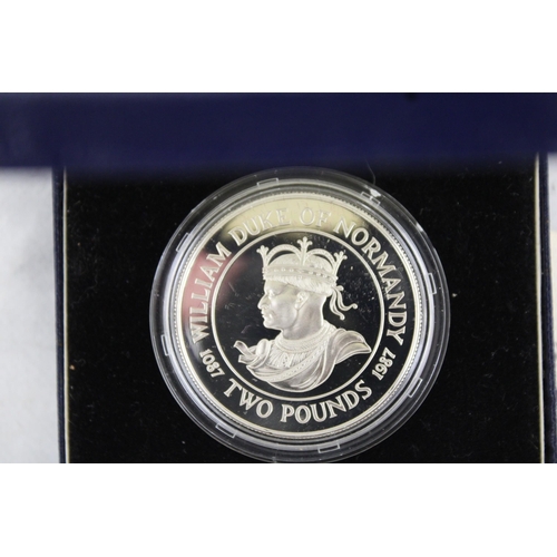 437 - Royal Mint Guernsey Silver Proof Two Pound Coin 