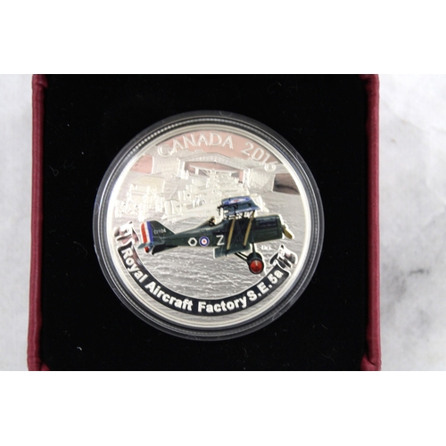 439 - Royal Canadian Mint 2016 $20 Fine Silver Coin Aircraft Of The First World War Royal Aircraft Factory... 