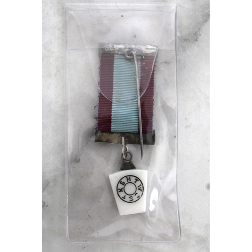 72 - Vintage Masonic Medal with Ribbon