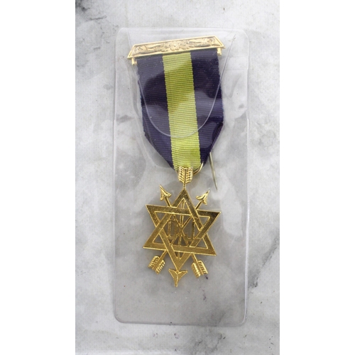 73 - Vintage Masonic Medal with Ribbon