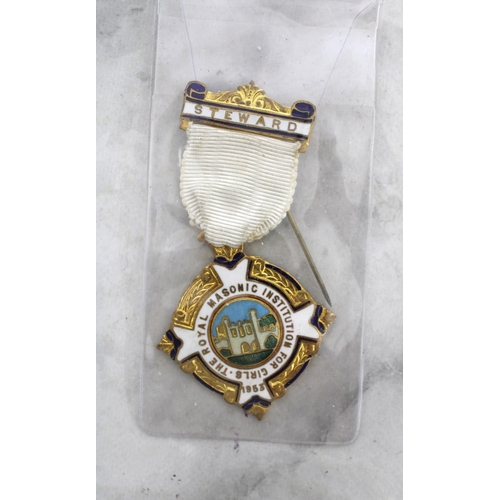 74 - Vintage Masonic Medal with Ribbon