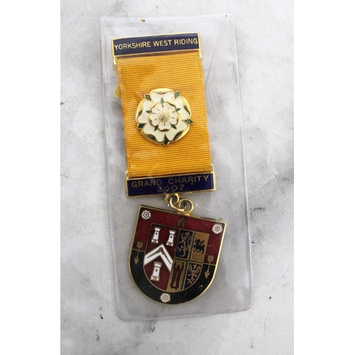 77 - Vintage Masonic Medal with Ribbon