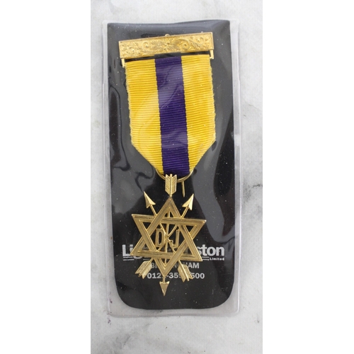 78 - Vintage Masonic Medal with Ribbon