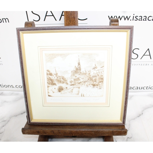 239 - Signed BAJOR AGOST Picture HALASZBASTY Framed 29cm/28cm
Collection Only