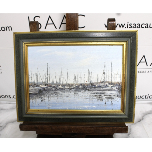 225 - Signed Framed Oil Painting By VIRGILIO RAPOSO 1982 34.5cm/26.5cm 
Collection Only