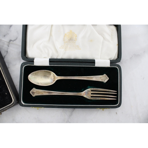 562 - Two Boxed Hallmarked Silver Cutlery Items