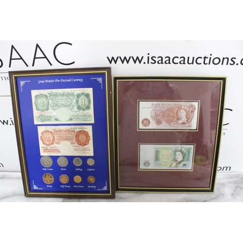 365 - Two Framed Notes 33 x 24.5cm (Glass Missing)& 30.5 x 26.5cm
Collection Only