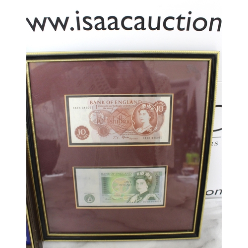 365 - Two Framed Notes 33 x 24.5cm (Glass Missing)& 30.5 x 26.5cm
Collection Only