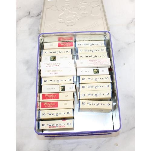 85 - Quantity Of Empty Cigarette Packs In Tin