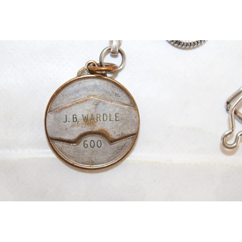 603 - Mappin & Webb 9ct Gold Watch Untested With Inscription As Shown In Pictures & Other Fob Chain

Total... 