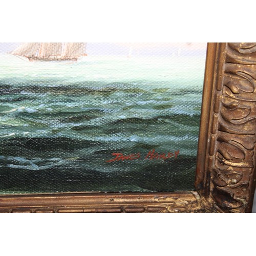 232 - JAMES HARDY III Oil Painting- Ships- 76.5cm x 57cm
Collection Only