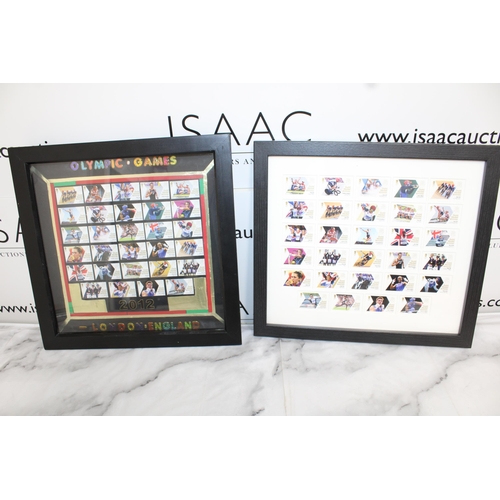 655 - Two Framed Collectable Olympic Games Stamps 
35.5cm x 35.5cm
37.5cm x 33.5cm
Collection Only