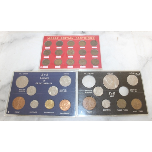 443 - Three Coin Sets in Cases