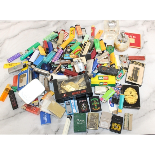 176 - Large Collection of Cigarette Lighters plus others