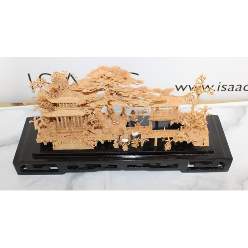 13 - Oriental Cork Carving On Plinth
Collection Only